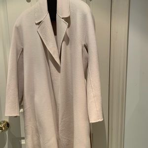Max Mara wrap coat, pockets, side-split, classic, so light and warm, cream
